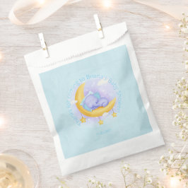 Olifant Baby Shower Jongen Blauw Bedankzakje