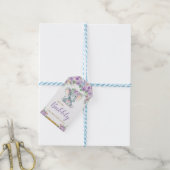 Olifant Baby Shower Knal de Champange Cadeaulabel (Met Touw)