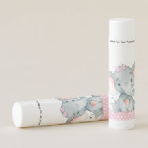 Olifant Baby shower lippenbalsem gunsten