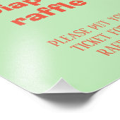 Olifant baby shower luier loterij teken foto afdruk (Hoek)