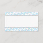 Olifant Baby shower Luier Raffle Ticket Blauw Informatiekaartje (Achterkant)