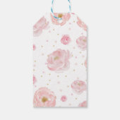 Olifant Baby shower Ongeveer om Pop Favor Gift Lab Cadeaulabel (Achterkant)