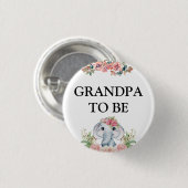 Olifant Baby shower Opa Button (Voorkant /achterkant)