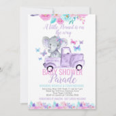 Olifant Baby shower Parade Kaart (Voorkant)