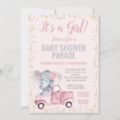 Olifant Baby shower Parade Kaart (Voorkant)