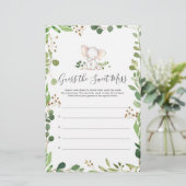 Olifant Baby shower raden de zoete puinhoop (Staand voorkant)