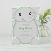 Olifant Baby Shower Safari Kaart (Staand voorkant)