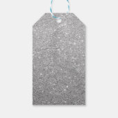 Olifant Baby shower Silver Dank je wel gunst Cadeaulabel (Achterkant)