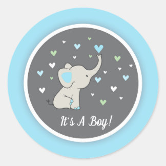 Olifant Baby shower Sticker, Olifant Sticker