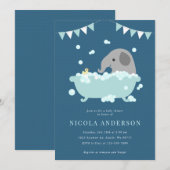 Olifant Baby Shower Uitnodiging (Voorkant / Achterkant)