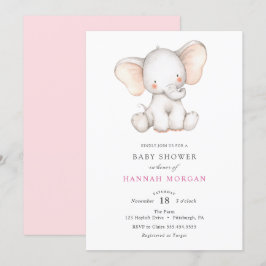 Olifant baby shower uitnodiging