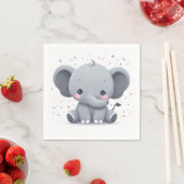 Olifant Baby shower Verjaardagsfeestje Servet (Insitu)