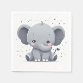 Olifant Baby shower Verjaardagsfeestje Servet (Voorkant)
