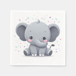 Olifant Baby shower Verjaardagsfeestje Servet