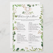 Olifant Baby shower Wat zit er in je telefoon (Voorkant / Achterkant)