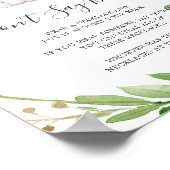 Olifant Baby shower zeg geen Baby teken Poster (Hoek)