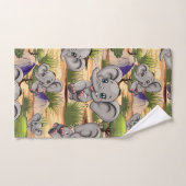 Olifant Baby springt vrolijk in Afrikaanse savanne Bad Handdoek (Handdoek)