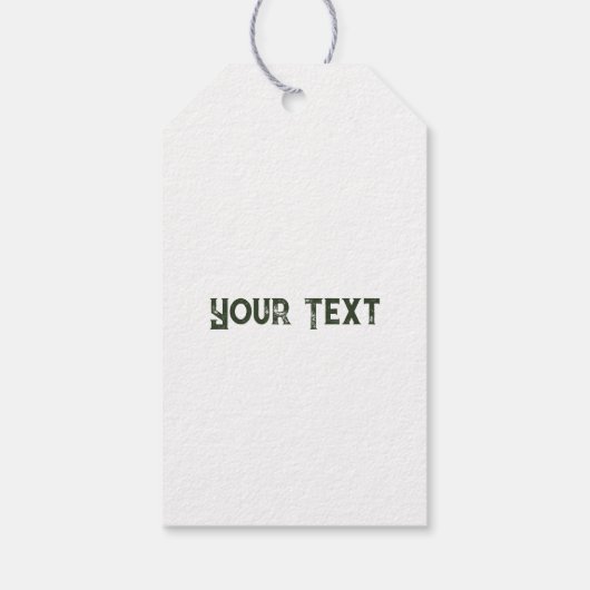 Olifant Baby springt vrolijk in Afrikaanse savanne Cadeaulabel (Achterkant)