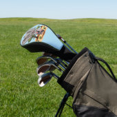 Olifant Baby springt vrolijk in Afrikaanse savanne Golfheadcover (Insitu)