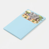 Olifant Baby springt vrolijk in Afrikaanse savanne Post-it® Notes (Schuin)