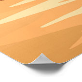 Olifant Baby springt vrolijk in Afrikaanse savanne Poster (Hoek)