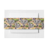 Olifant Baby springt vrolijk in Afrikaanse savanne Uitnodigingen Wikkel (Voorkant Voorbeeld)