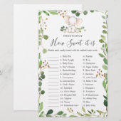 Olifant Baby Zwangerschap Hoe lief het is spel (Voorkant / Achterkant)