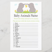Olifant Babydieren Naamspel (Voorkant)