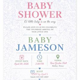 Olifant Babyshower Uitnodiging Aangepaste Naam