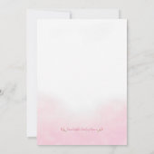 Olifant Babyshower Uitnodiging Bloem Meisje Mama (Achterkant)
