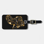 Olifant Bagagelabel (Voorkant horizontaal)