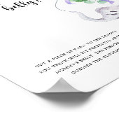 Olifant & Ballon Hoe groot is mama's buik spel Poster (Hoek)