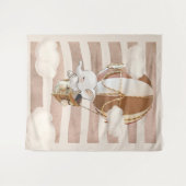 Olifant Ballon Neutrale Virtuele Douche Achtergron Wandkleed (Voorkant (horizontaal))