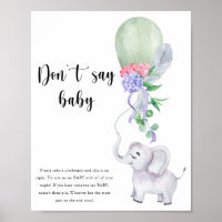 Olifant & Ballon - Zeg niet baby