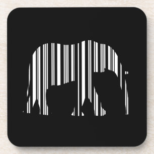 OLIFANT BARCODE Dieren Bar Code Patroon Ontwerp Drankjes Onderzetter