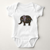 olifant batik grafische kunst romper (Voorkant)