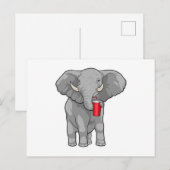 Olifant Beker Briefkaart (Voorkant / Achterkant)