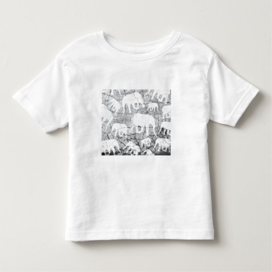 Olifant Beton Patroon Kinder Shirts (Voorkant)