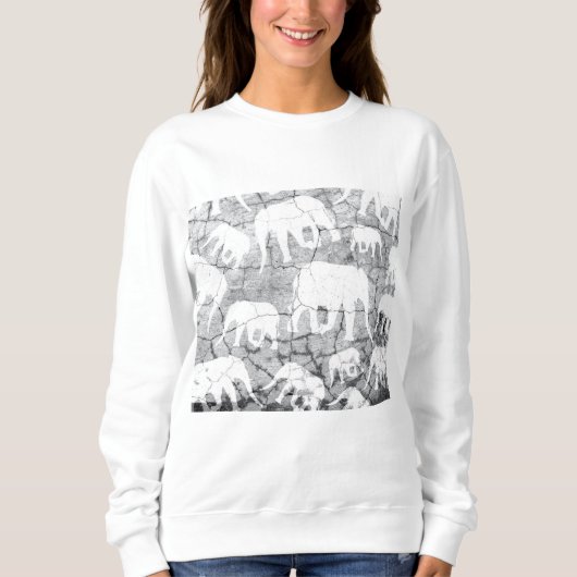 Olifant Beton Patroon Trui (Voorkant)