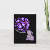 Olifant blaast Paarse leeuwen op overdosis Awareen Kaart (Voorkant)