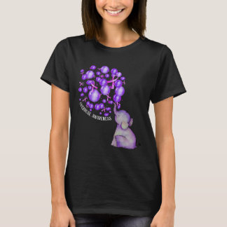 Olifant blaast Paarse leeuwen op overdosis Awareen T-shirt