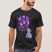 Olifant blaast Paarse leeuwen op overdosis Awareen T-shirt (Voorkant)