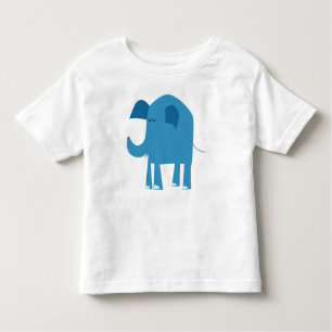 Olifant, blauw, gelukkig kinder shirts