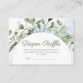 Olifant Blauw Jongen Groen Luier Raffle Informatiekaartje (Voorkant)