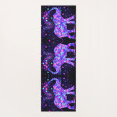 Olifant bloemen yoga mat (Achterkant)