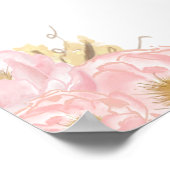 Olifant Bloemige Baby Shower Achtergrond Banner Poster (Hoek)