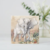 Olifant Bloemkaart (Staand voorkant)
