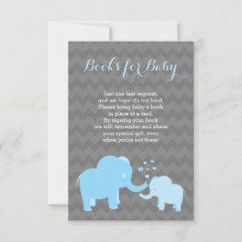 Olifant boeken voor Baby insert blauw grijs Kaart