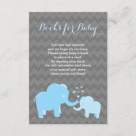 Olifant boeken voor Baby insert blauw grijs Kaart
