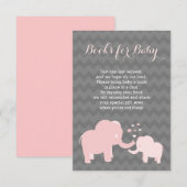 Olifant boeken voor Baby insert roze grijs Informatiekaartje (Voorkant / Achterkant)